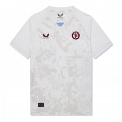 Castore Aston Villa Away Shirt 2023 2024 Juniors Brilliant White