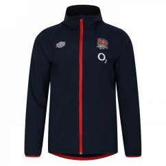 Umbro England Rugby Shower Jacket 2023 2024 Adults Navy/Scarlet