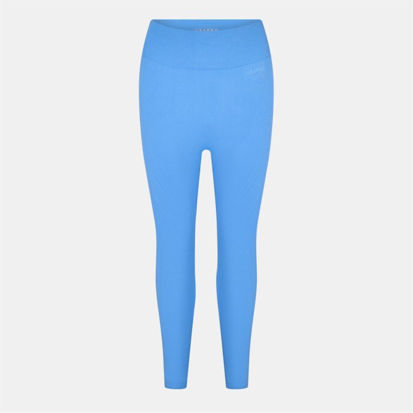 USA Pro Core High Rise Seamless Tights Womens Bluebell