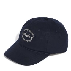 adidas Dad Embroidered Baseball Cap Adults Navy/White