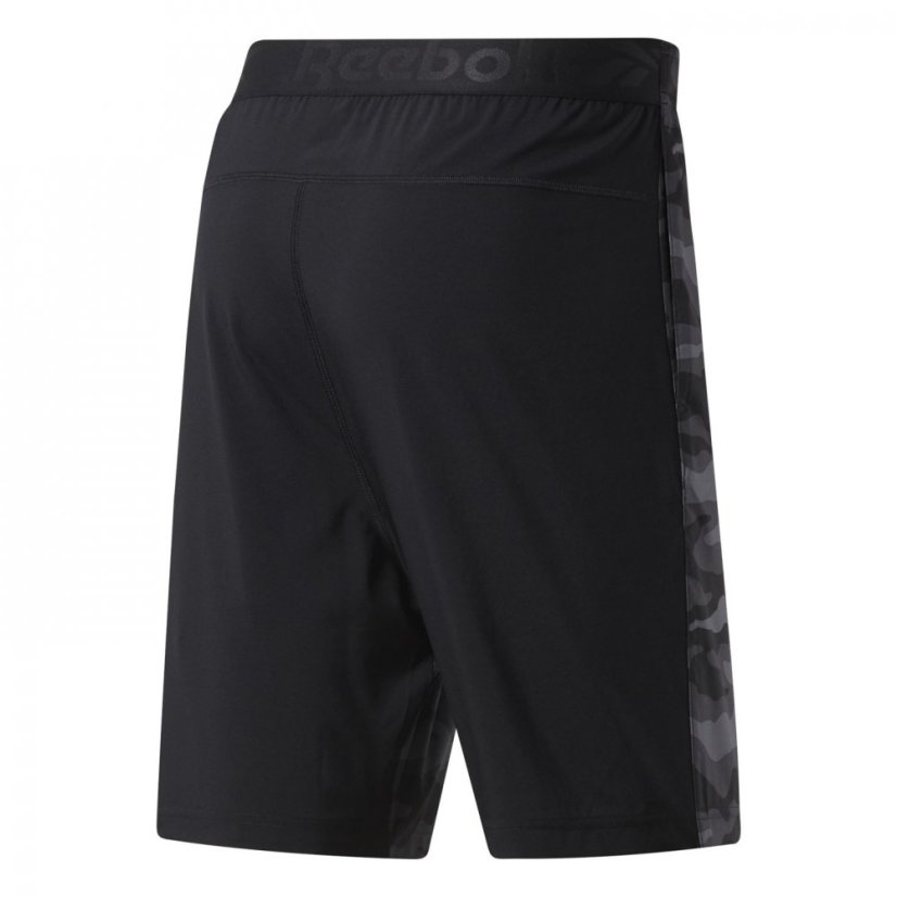 Reebok Workout Ready Graphic Shorts Mens Gym Short Black