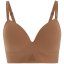 adidas Active Seamless Micro Stretch Wireless Bra Toasted Almond