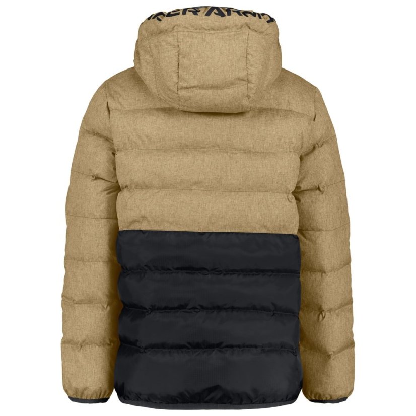 Under Armour Kids' Pronto Hooded Long Sleeve Puffer Jacket Camel Black