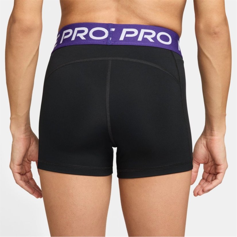 Nike Pro Three Inch Shorts Womens Black/Purple