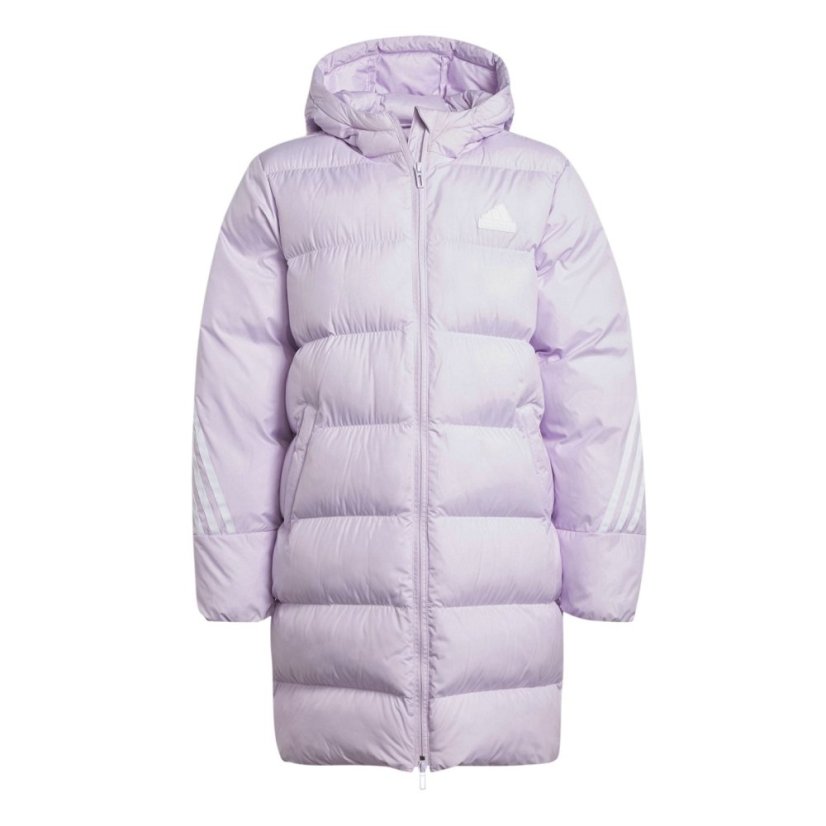 adidas Future Icons Long Padded Jacket Kids Ice Lavender