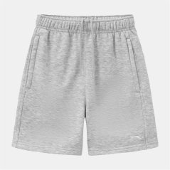 Slazenger Kids' Fleece Jogger Shorts Grey Marl