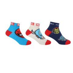 Character Trainer 3 Pk Socks Childrens Marvel