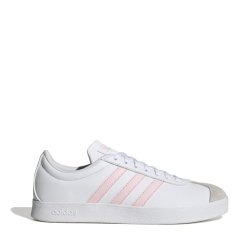 adidas VL Court Base Womens Shoes Wht/Pink/Grey