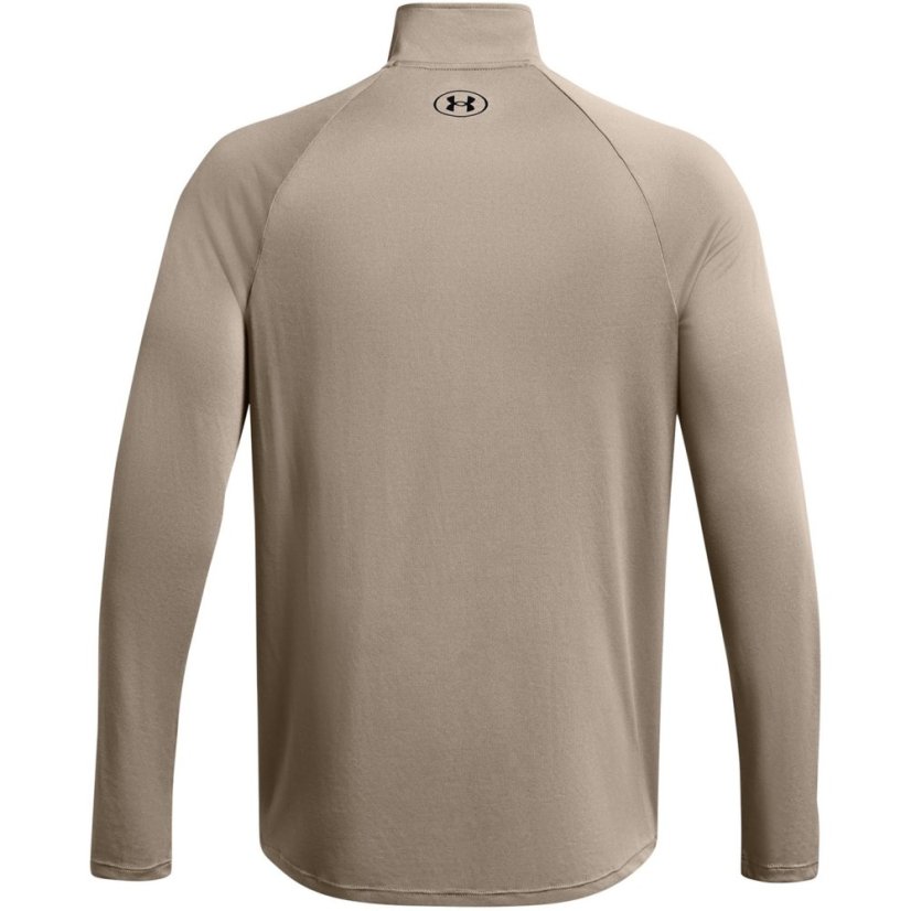 Under Armour Tech™ ½ Zip Long Sleeve Mens Taupe Dusk