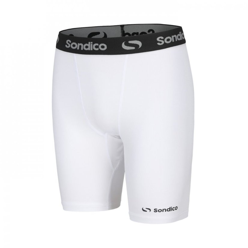 Sondico Core 6 Base Layer Shorts Mens White