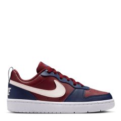 Nike Court Borough Low Recraft Children Shoes Red/Navy