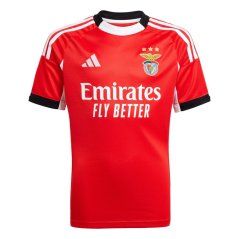 adidas Benfica Home Shirt 2025 2026 Juniors Red