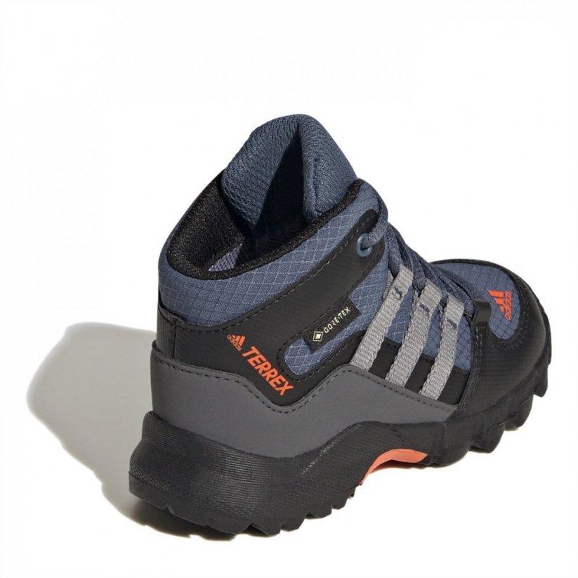 adidas Terrex Gore Tex Mid Infant Hiking Boot steel/grey/orng