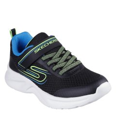 Skechers Lightweight Gore & Strap Sneaker Runners Boys Black