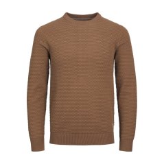 Jack and Jones Knit Crew Sweater Mens Otter