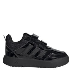 adidas Tensaur Hook and Loop Shoes Infant Girls Black Patent