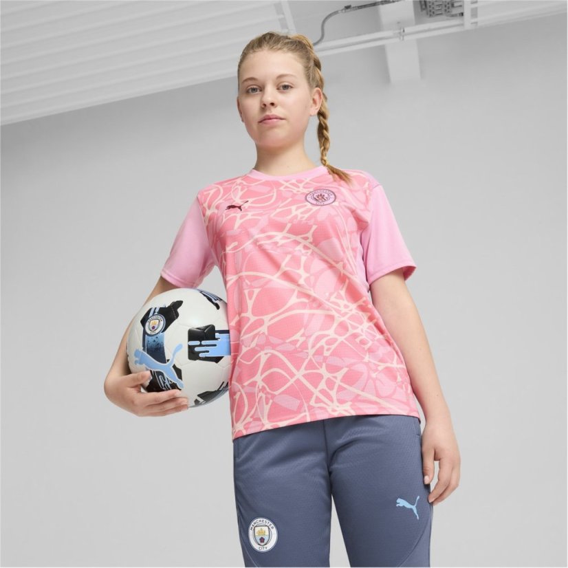 Puma Manchester City Third Pre Match Shirt 2024 2025 Juniors Pink