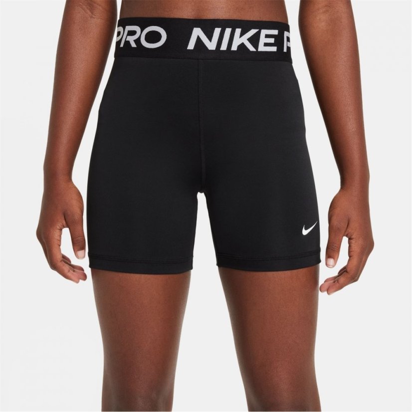 Nike Pro Shorts Junior Girls Black/White