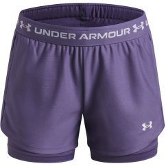 Under Armour Kids Tech™ Play Up Performance Gym Shorts Purple/White