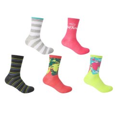 Hot Tuna Crew Socks 5Pk Ladies Multi-69