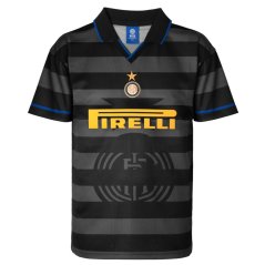Score Draw Internazionale UEFA Cup Final Shirt 1998 Mens Black