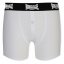 Lonsdale 2 Pack Boxers Junior White/Black