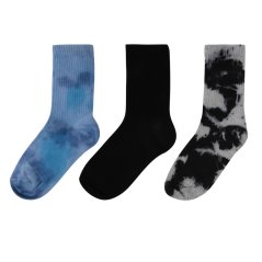 Fabric 3 Pack Tye Die Socks Tie Dye