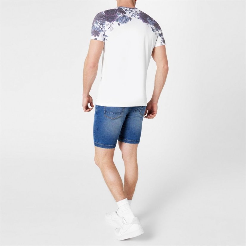 Firetrap Sub T Shirt Mens White Floral