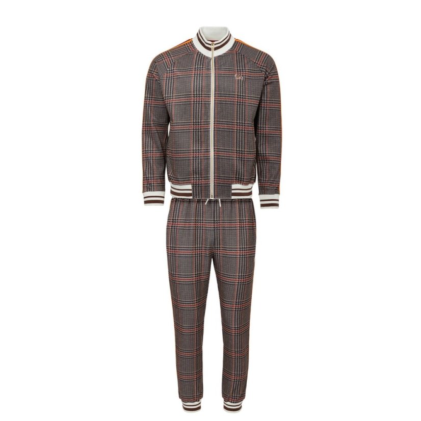 Lonsdale Gent Tracksuit Mens Beige Check