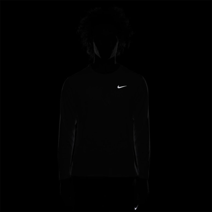 Nike Miler Men's Dri-FIT UV Long-Sleeve Running Top White