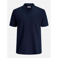 Jack and Jones Men's Austin Short Sleeve Polo Shirt Navy Blazer