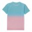 Hype Kids Fade T-Shirt Pink/Blue