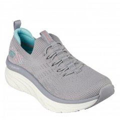 Skechers Relaxed Fit D'Lux Walker Gry Knt /Mnt