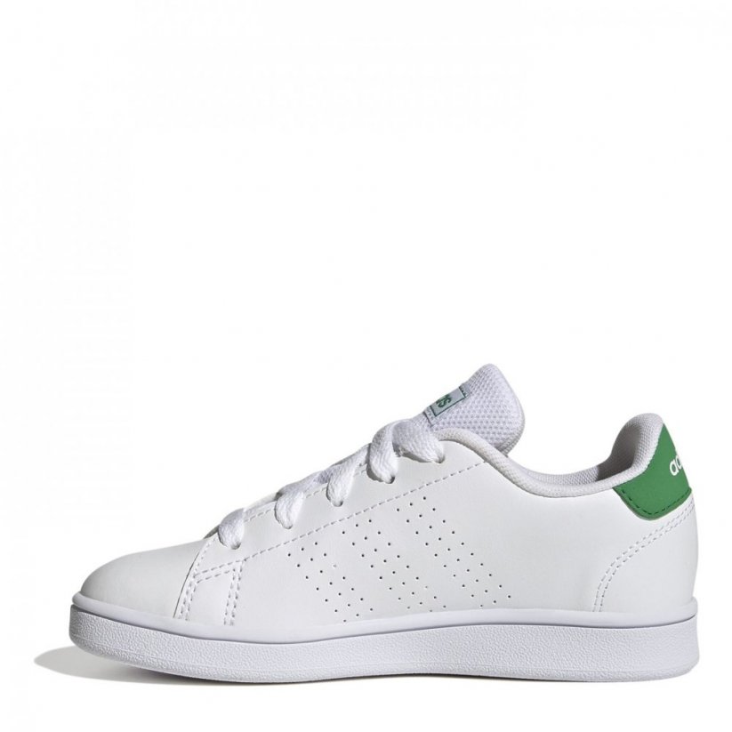 adidas Advantage Lifestyle Trainers Juniors White/ Green
