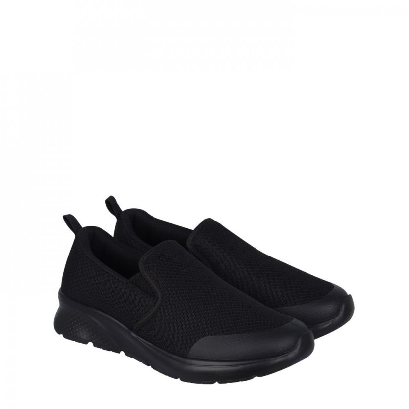 Slazenger Zeal Womens Slip On Shoes Black/Black