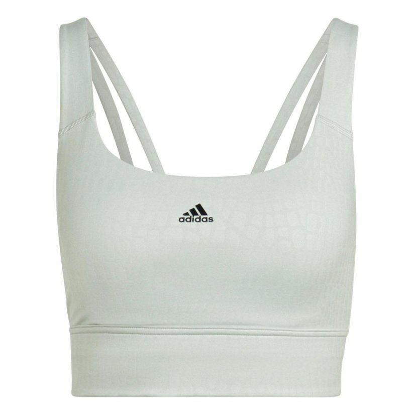 adidas Powerimpact Training Medium-Support Longline Bra Green