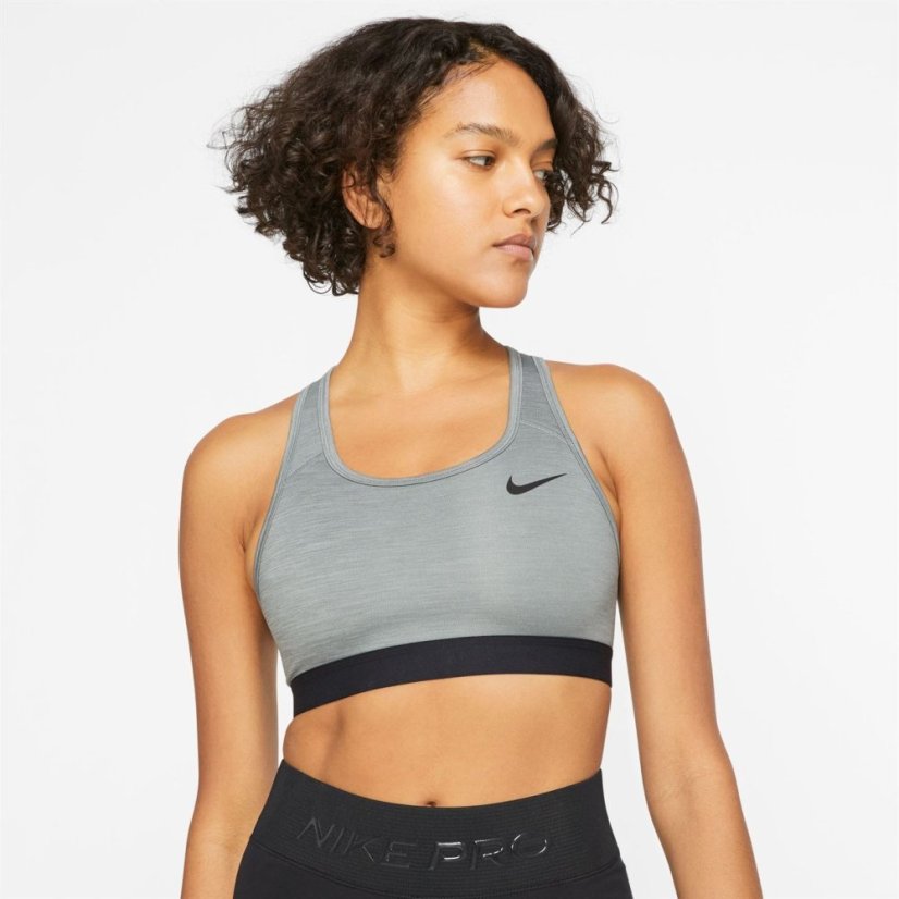 Nike Pro Swoosh Medium-Support Sports Bra Womens Carbon Grey