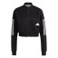 adidas Cropped Track Top Womens Sweatshirt Black