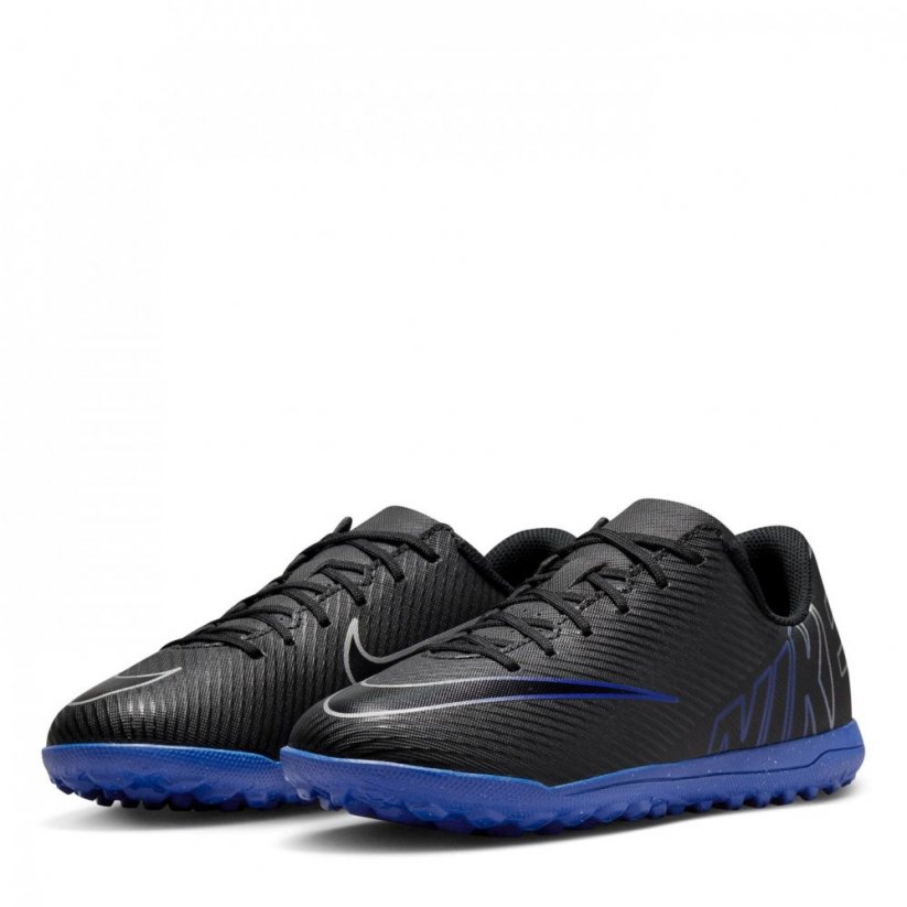 Nike Mercurial Vapour 15 Club Astro Turf Football Boots Juniors Black/Chrome
