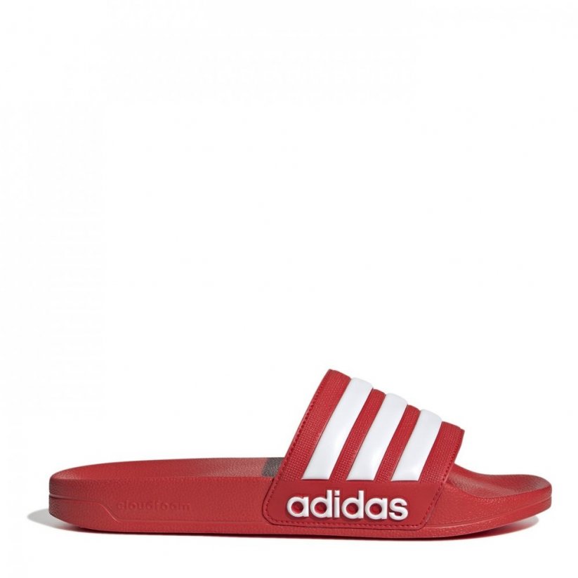 adidas Adilette Shower Slides Adults Red/White