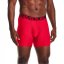 Under Armour 2 Pack 6inch Tech Boxers Mens Red/Black