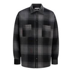Jack and Jones Men's Darren Structured Overshirt Black