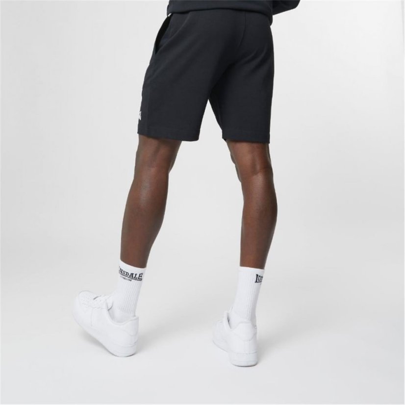 Lonsdale Jersey Lounge Shorts Black