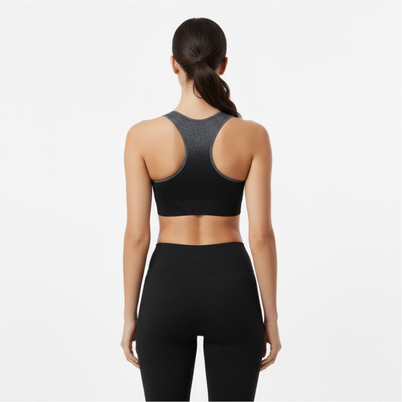 USA Pro Seamless Ombre Sports Bra Black/Grey
