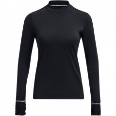 Under Armour Armour Ua Qualifier Cold Ls Running Top Womens Black/Reflect