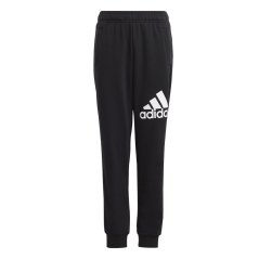 adidas Essentials Regular Fit Big Logo Cotton Joggers Black/White