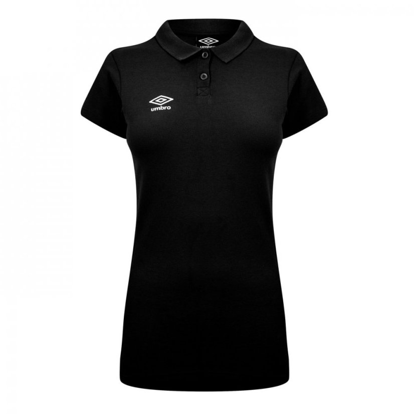 Umbro Women's Club Essential Polo Black/White