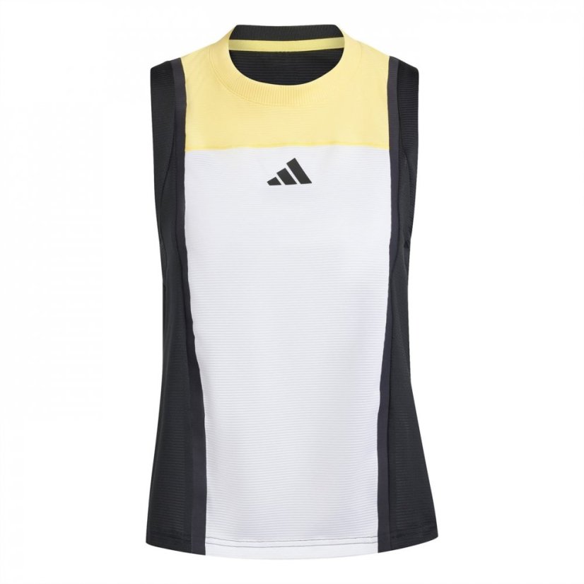 adidas Tennis HEAT.RDY Pro Match Tank Top Womens Wht/Blk/Ornge