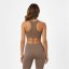 USA Pro UP Seamless Crop Sports Bra Dusky Mocha