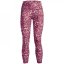 Under Armour Armour AOP Ankle Leggings Womens Pink